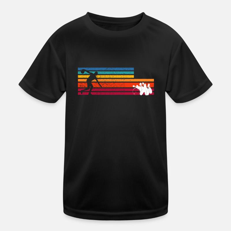 Bowling style rétro pour les amateurs de bowling T-shirt sport Enfant