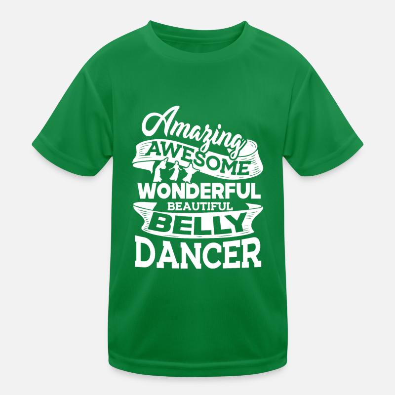 Belly Dance Amazing Belly Dancer Kids Functional T-Shirt