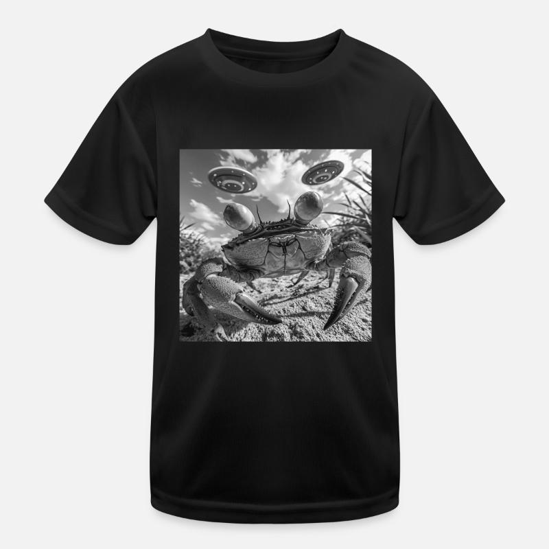 Krabbe Kinder Funktions-T-Shirt