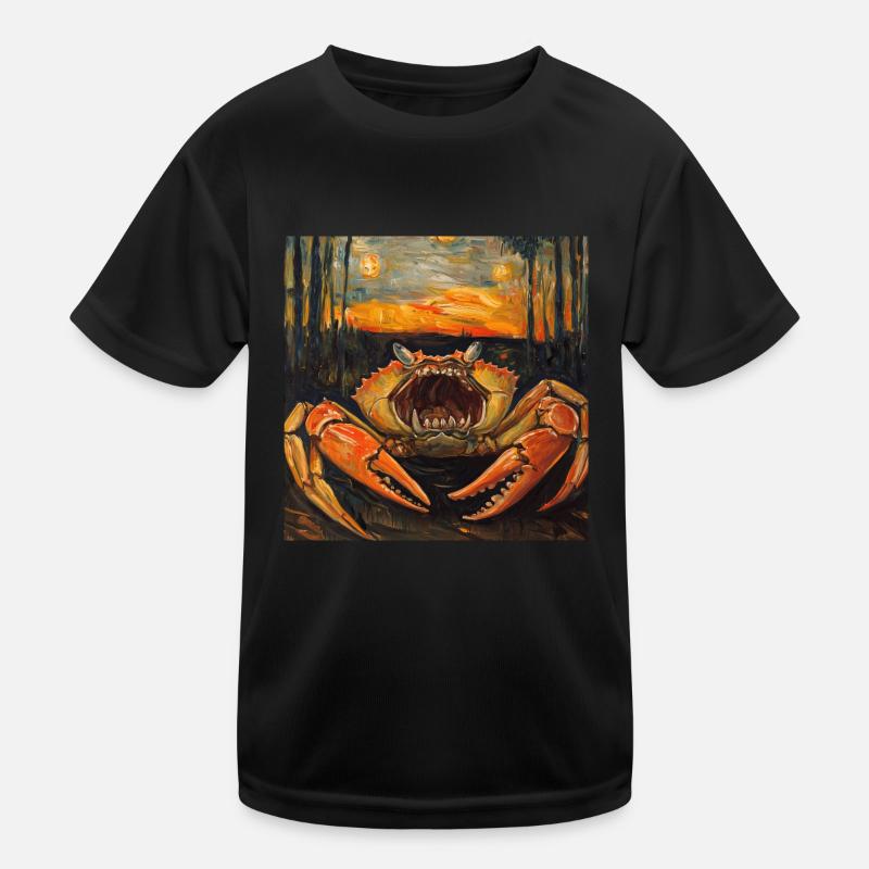 Krabbe Kinder Funktions-T-Shirt