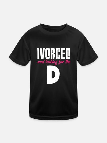 Ivoré et à la recherche du divorce - T-shirt sport Enfant - noir - Devant