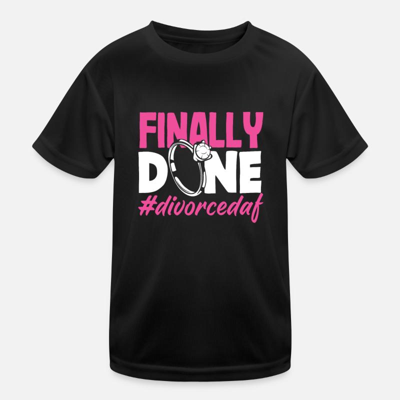 Endlich Geschiedene Scheidung Kinder Funktions-T-Shirt