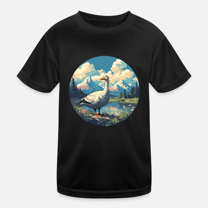 Gänse Gans Kinder Funktions-T-Shirt