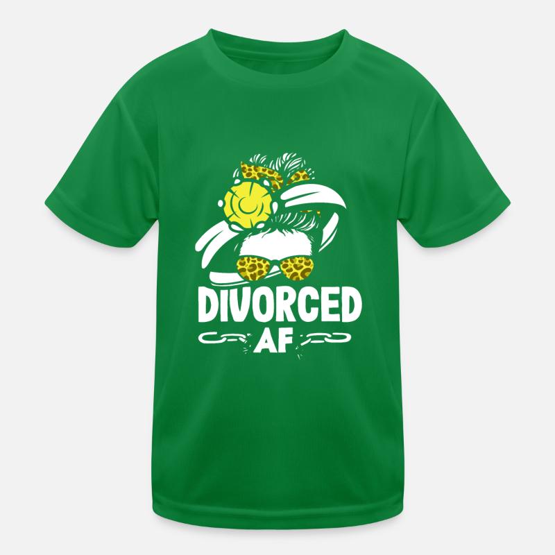 Divorced Bold Statement Scheidung Kinder Funktions-T-Shirt