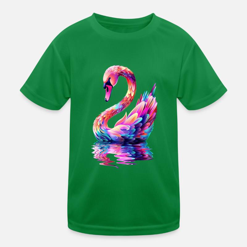 Schwan Kinder Funktions-T-Shirt