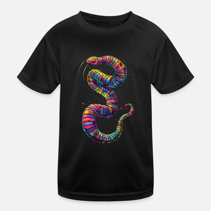 Wurm Kinder Funktions-T-Shirt