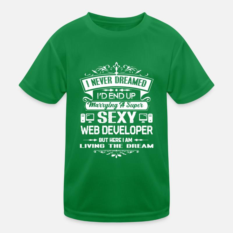 Web Developer Marrying A Web Developer Kids Functional T-Shirt