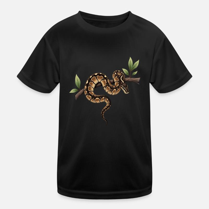 Königspython Schlangen Liebhaber Terrarium Python Kinder Funktions-T-Shirt