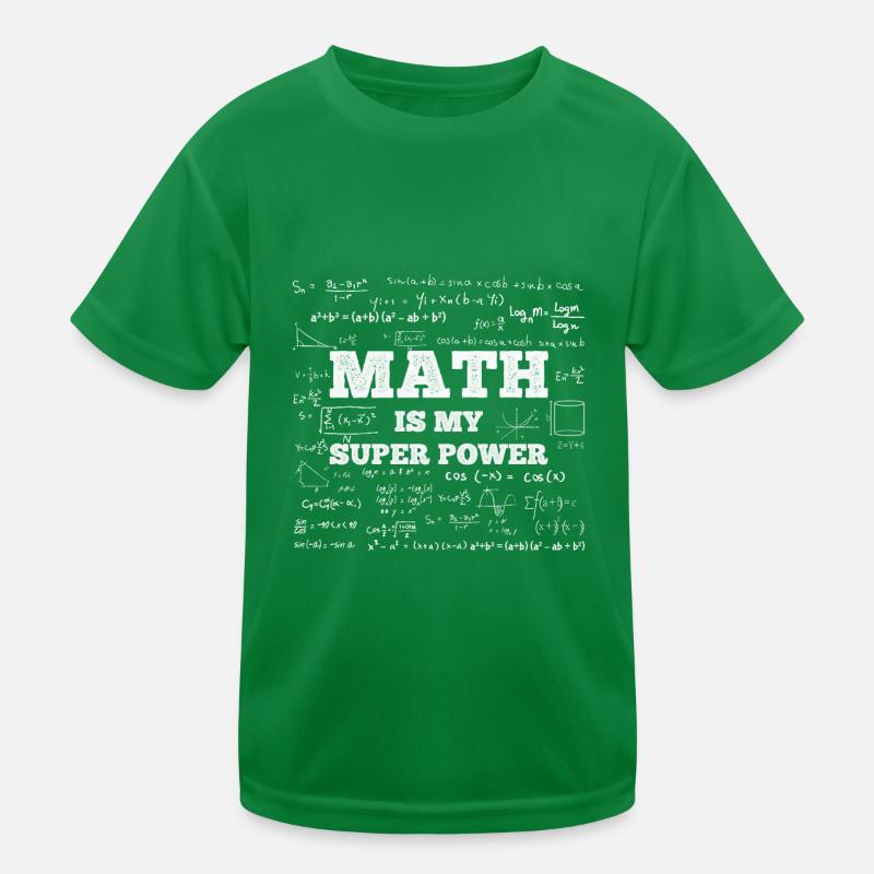 Math Is My Superpower Pi Tag Equations Kids Functional T-Shirt