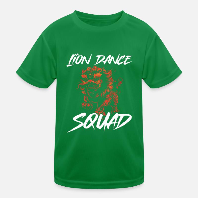 Danse du Lion Nouvel An Chinois Danse du Lion T-shirt sport Enfant