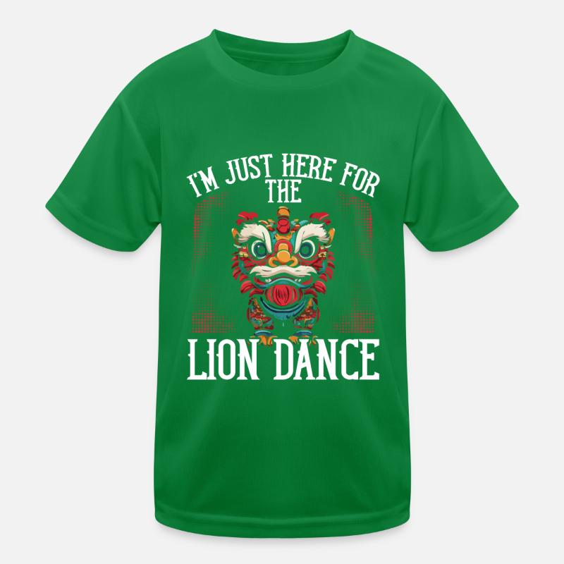 Danse du Lion Nouvel An Chinois Danse du Lion T-shirt sport Enfant