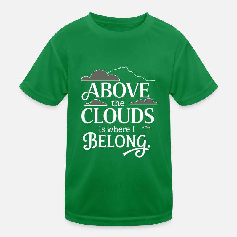 Cloudy view, Relaxing sky, Dreamy Kids Functional T-Shirt