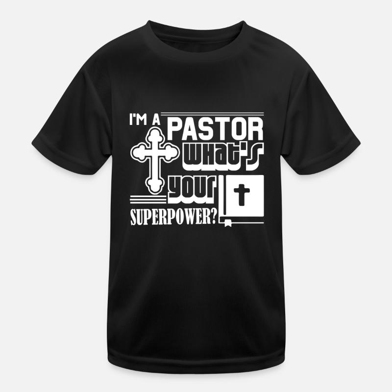 Pastor Superpower Kids Functional T-Shirt