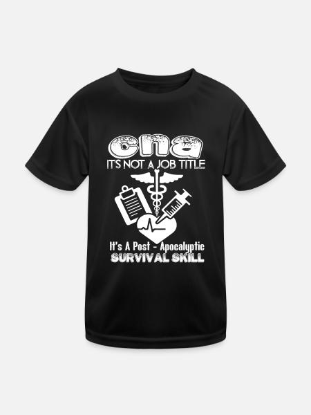 CNA Is Not A Job Title - Kids Functional T-Shirt - black - Front