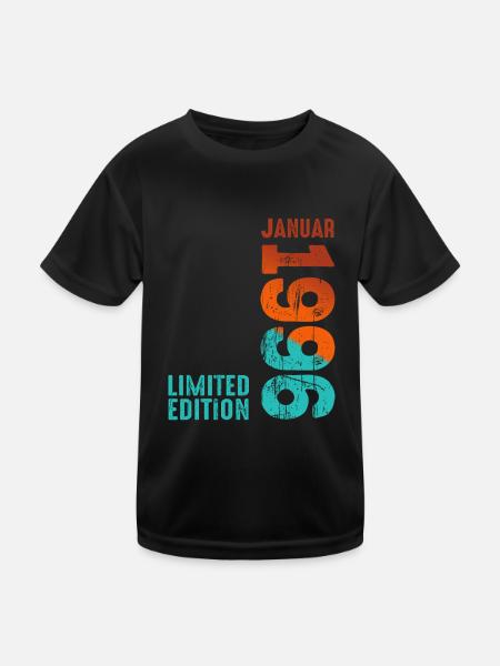 Edition Limitée Janvier 1996 Légendaire depuis Janvier - T-shirt sport Enfant - noir - Devant