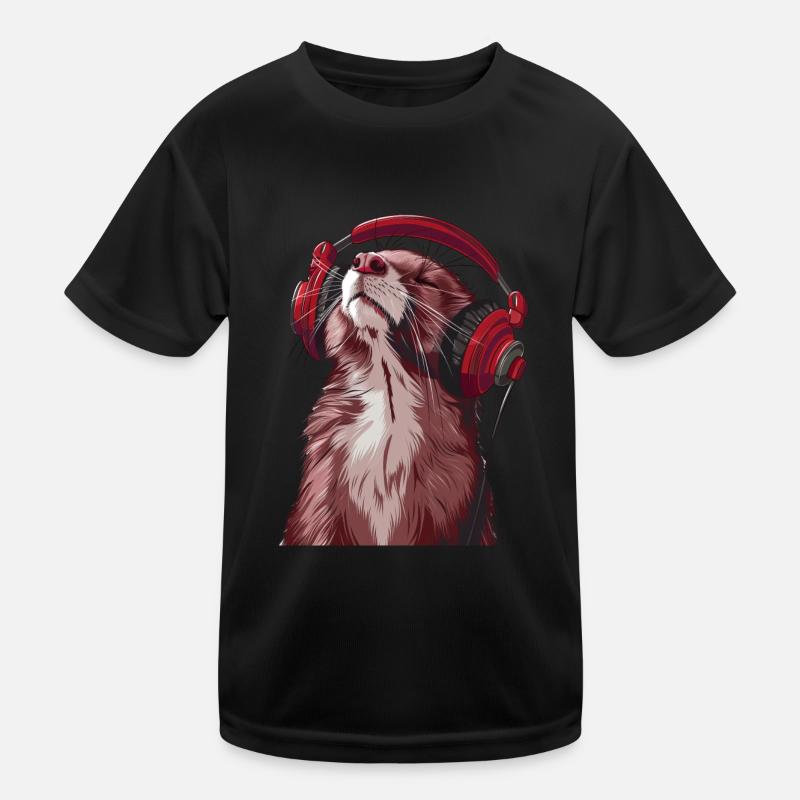 Hermelin Kinder Funktions-T-Shirt