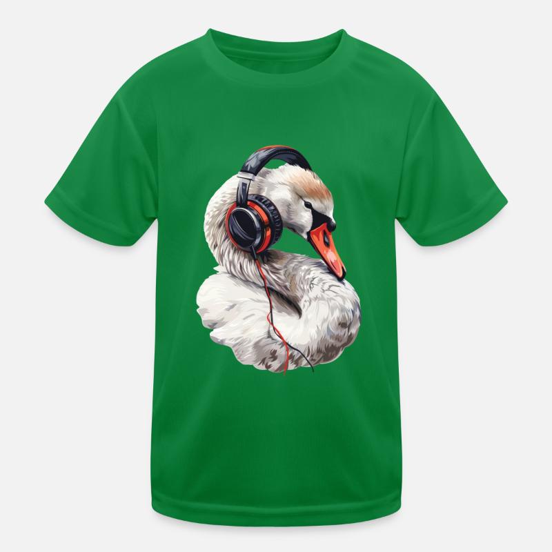 Schwan Kinder Funktions-T-Shirt