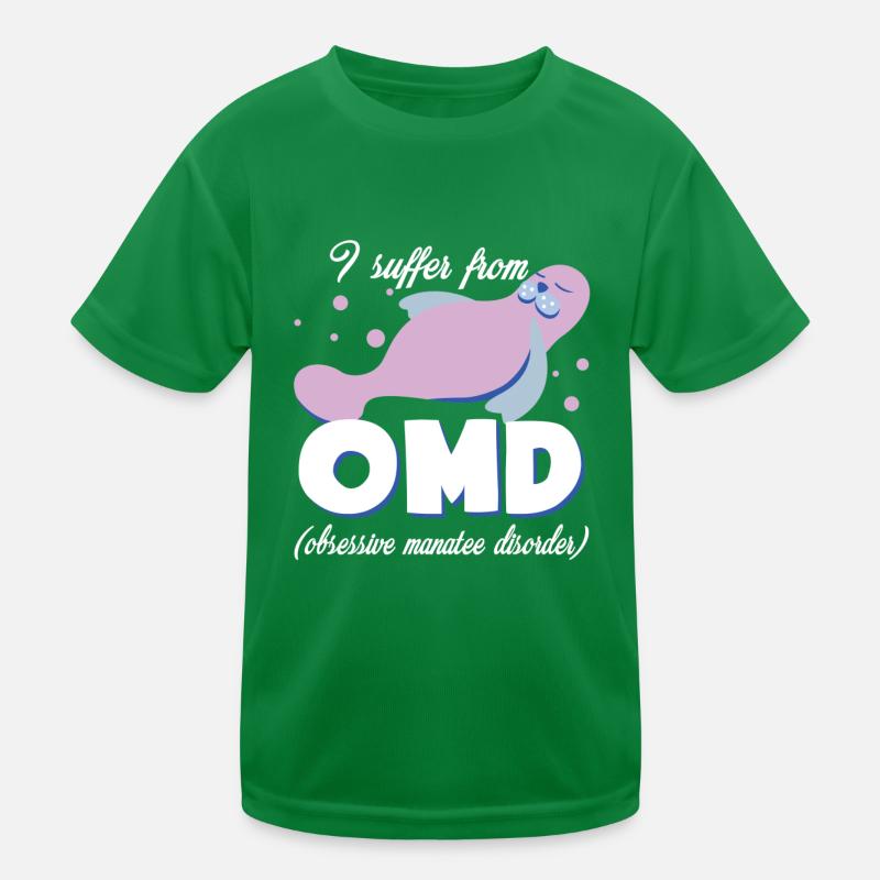 Manatee Obsessive Manatee Disorder Kids Functional T-Shirt