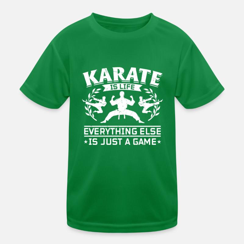 Karate is life, everything else is just a game - Kids Functional T-Shirt