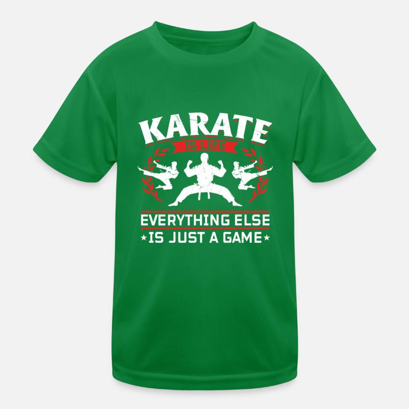 Karate is life, everything else is just a game - Kids Functional T-Shirt