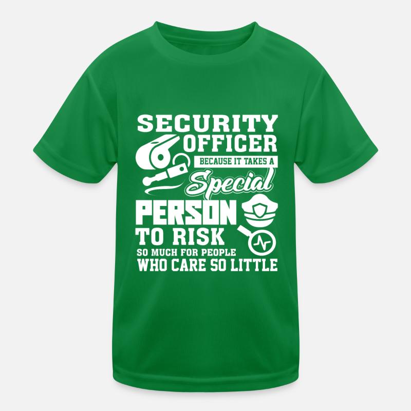 Security Officer Security Officer Special Person Kids Functional T-Shirt