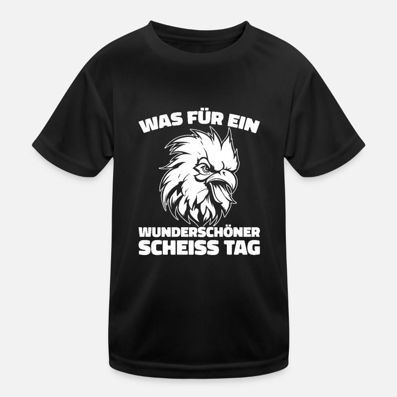 chicken hen please keep your mouth shut Kids Functional T-Shirt