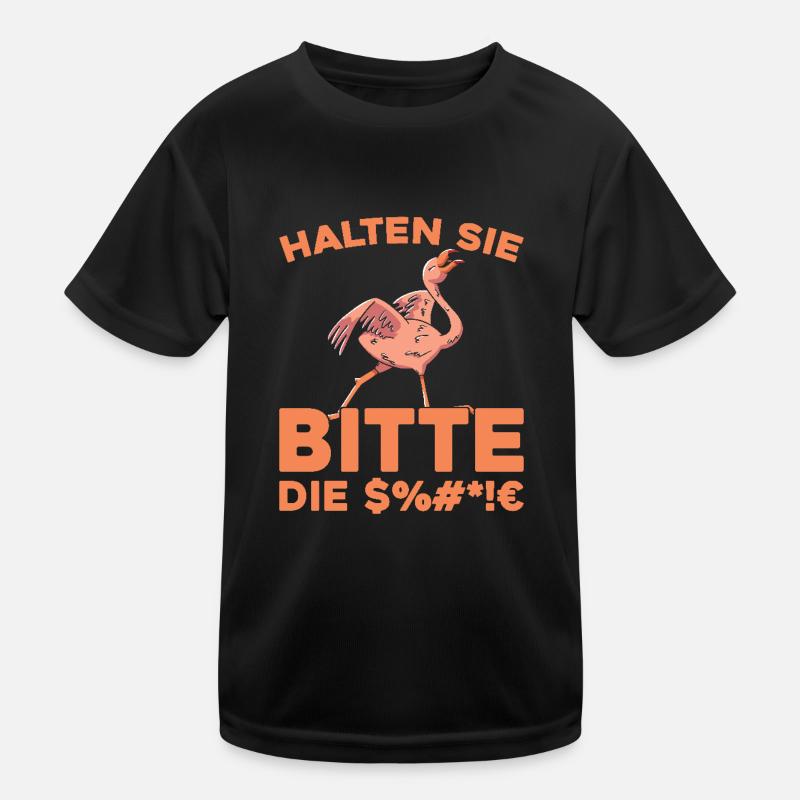 Flamingo please shut up Kids Functional T-Shirt