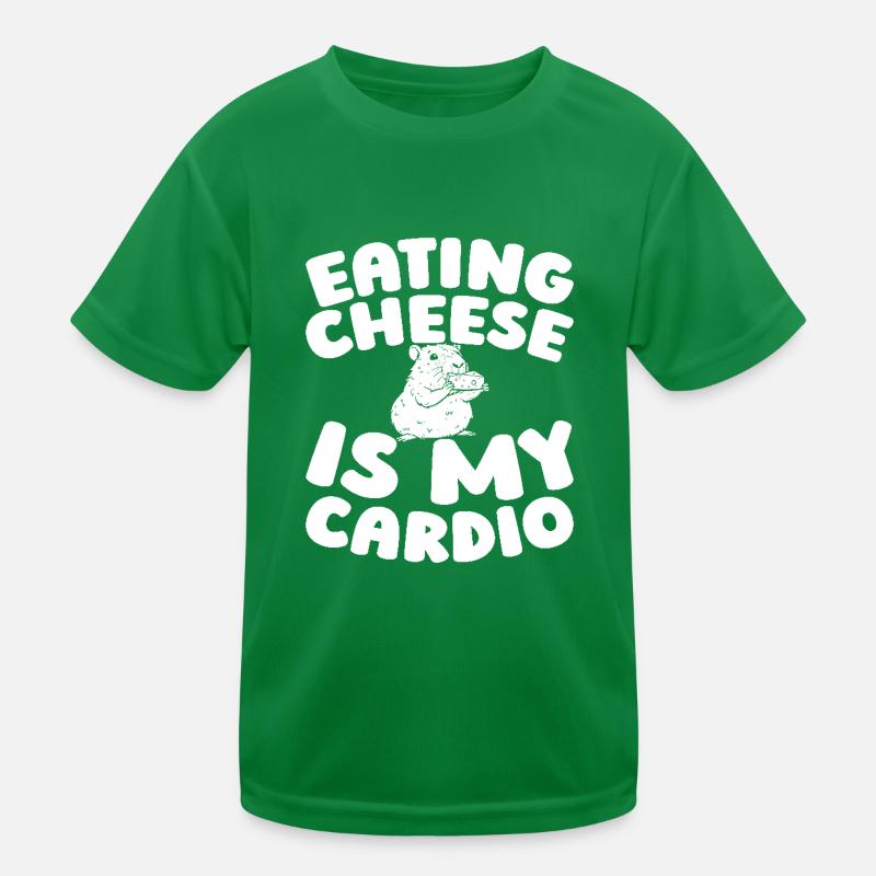 Cheese Cheesemaker Funny Cardio Quote Kids Functional T-Shirt
