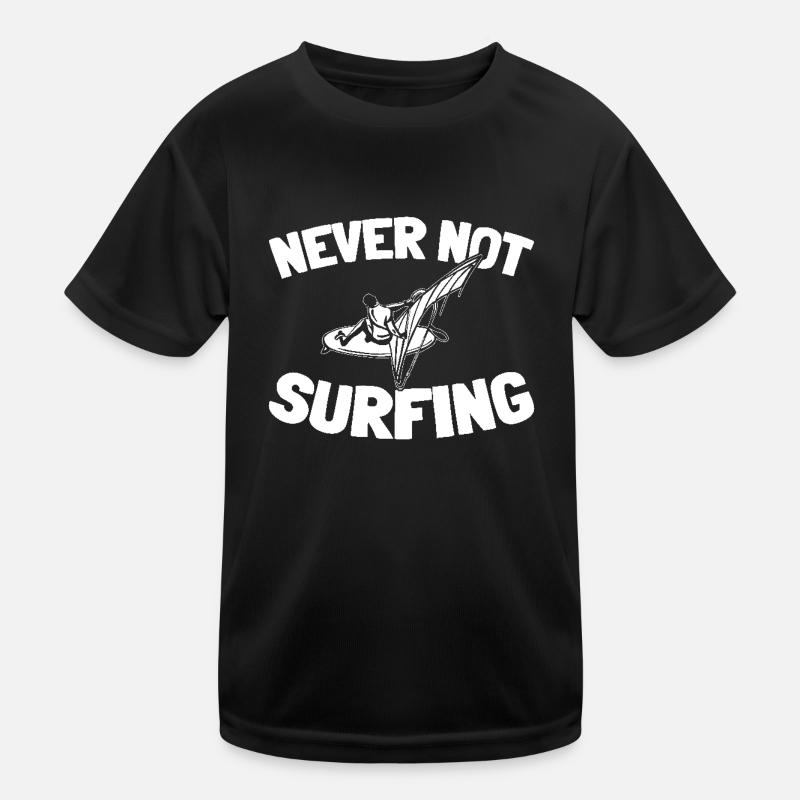 Windsurfen Windsurfer Kinder Funktions-T-Shirt