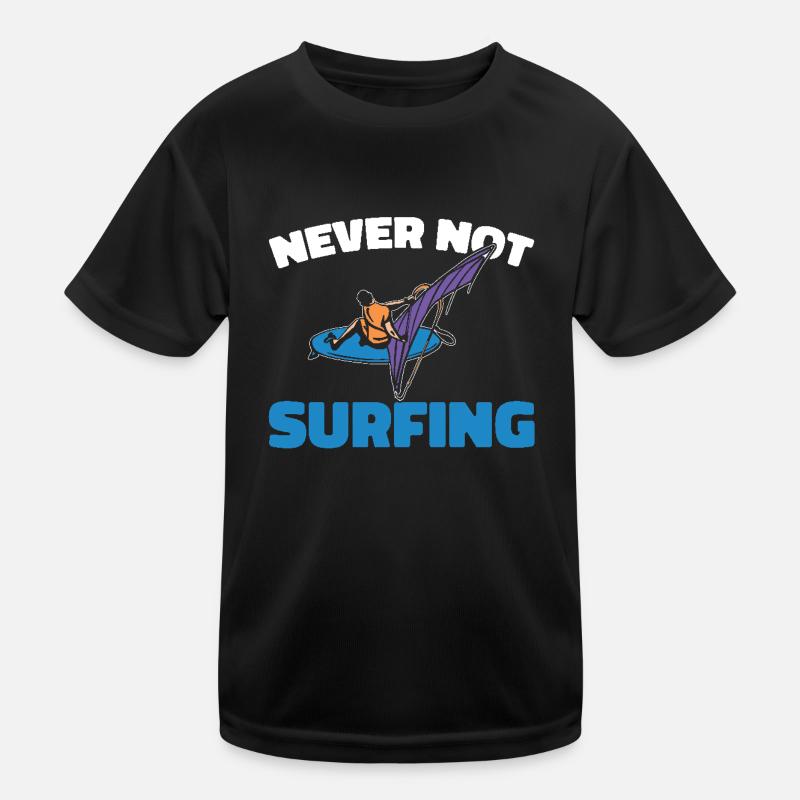 Windsurfen Windsurfer Kinder Funktions-T-Shirt