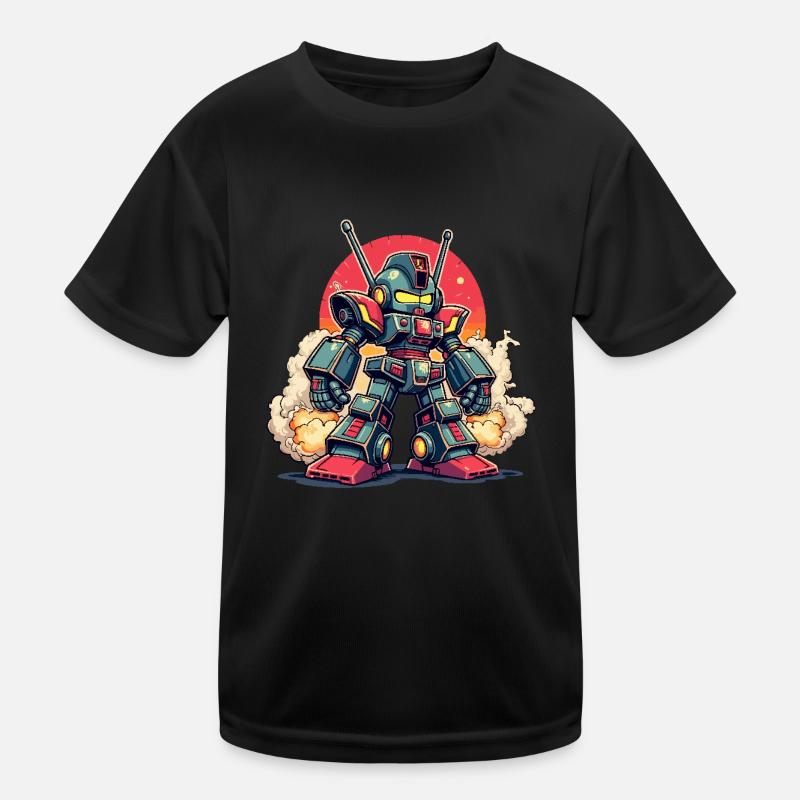 Roboter, Digitale Kunst Kinder Funktions-T-Shirt
