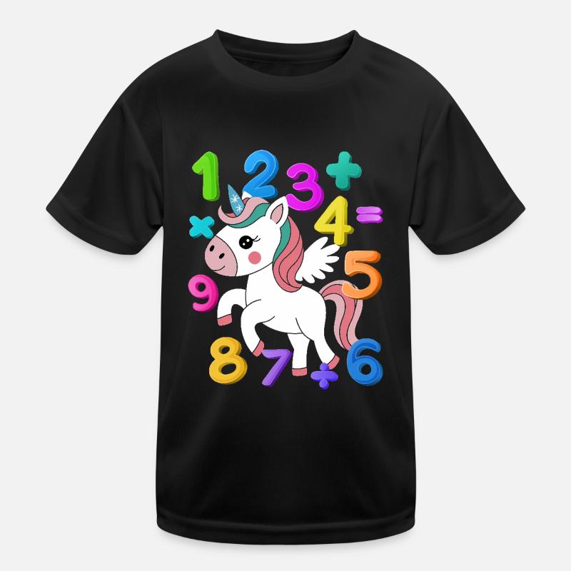 Numbers Day 2025 Math Unicorn Number Day Kids Gift Kids Functional T-Shirt