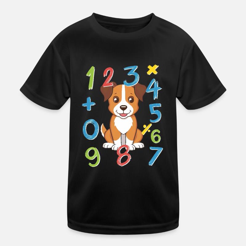 Numbers Day 2025 Math Dog Number Day Kids Gift Kids Functional T-Shirt