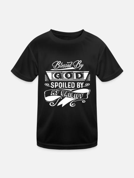 Bailiff Spoiled By My Bailiff - Kids Functional T-Shirt - black - Front