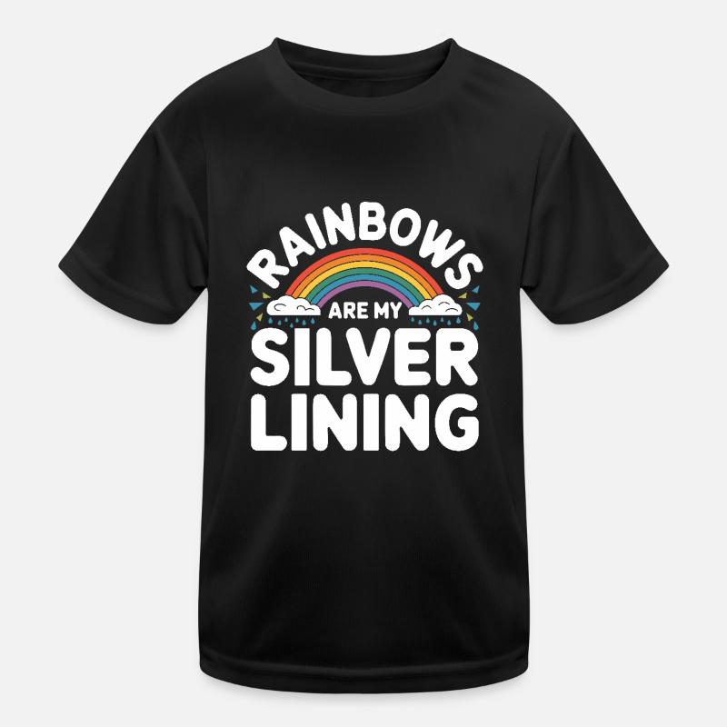 Whimsical Weather Patterns, Whimsical Clouds, Funny Kids Functional T-Shirt