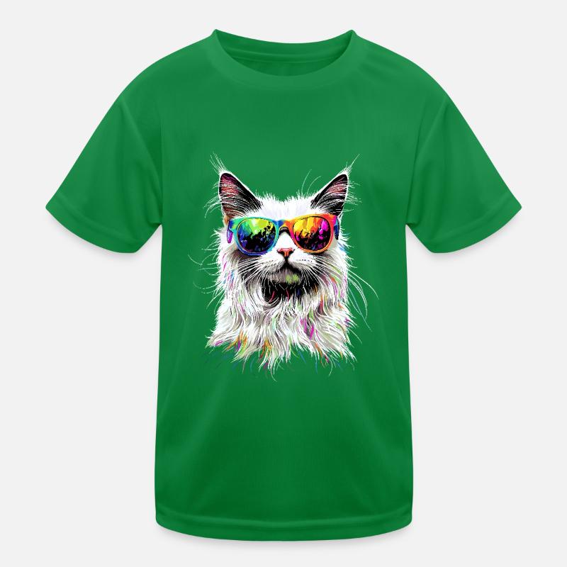 Chat Angora Blanc Chat Angora Chats Angora Mignons T-shirt sport Enfant