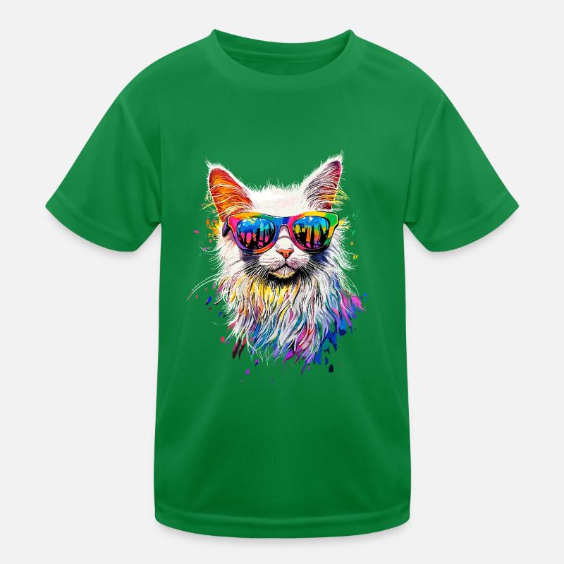 Chat Angora Blanc Chat Angora Chats Angora Mignons T-shirt sport Enfant