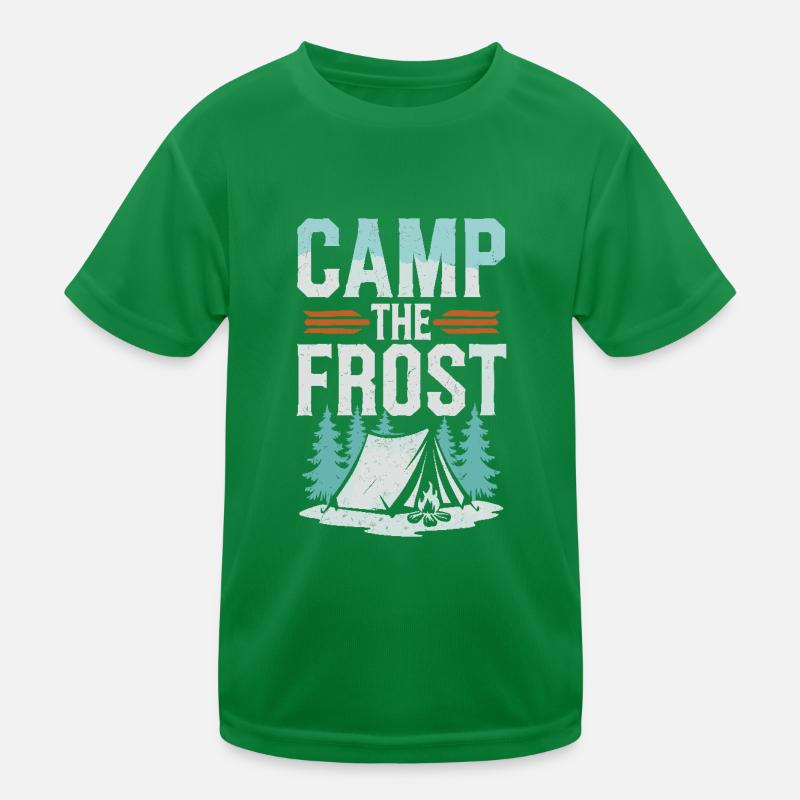 Campeur d’hiver Camping sur neige Aventure T-shirt sport Enfant