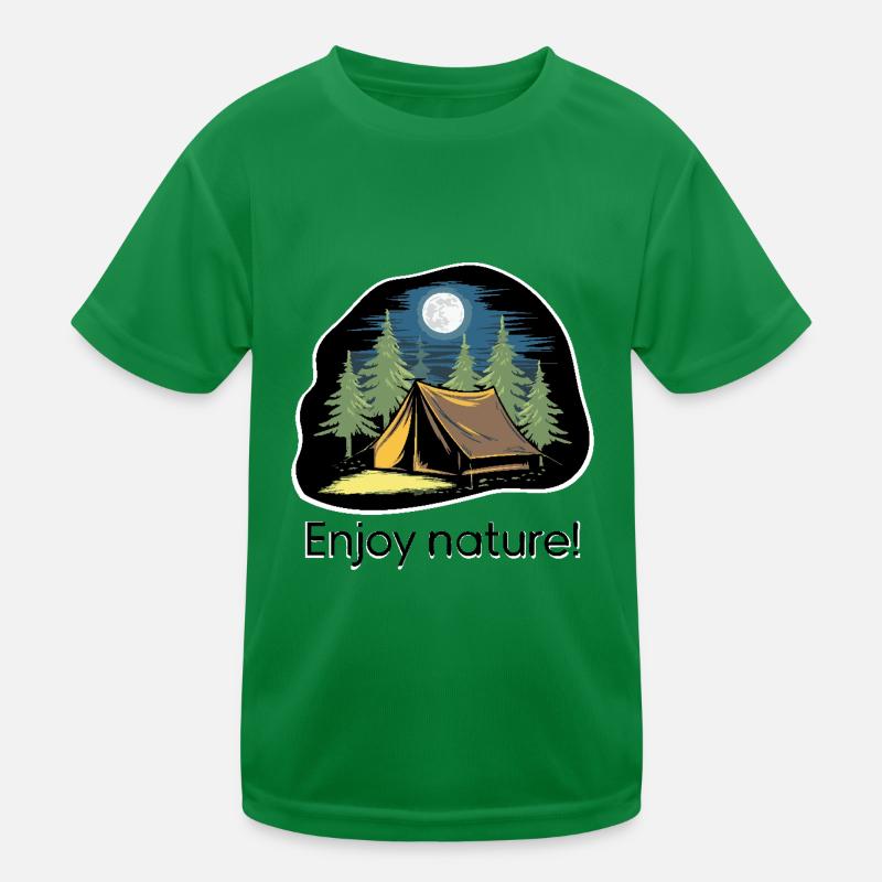 ZELTE IM WALD Kinder Funktions-T-Shirt