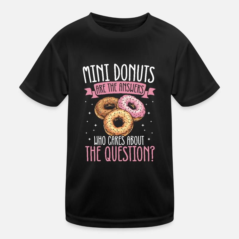 Donuts Donut - Kids Functional T-Shirt - black