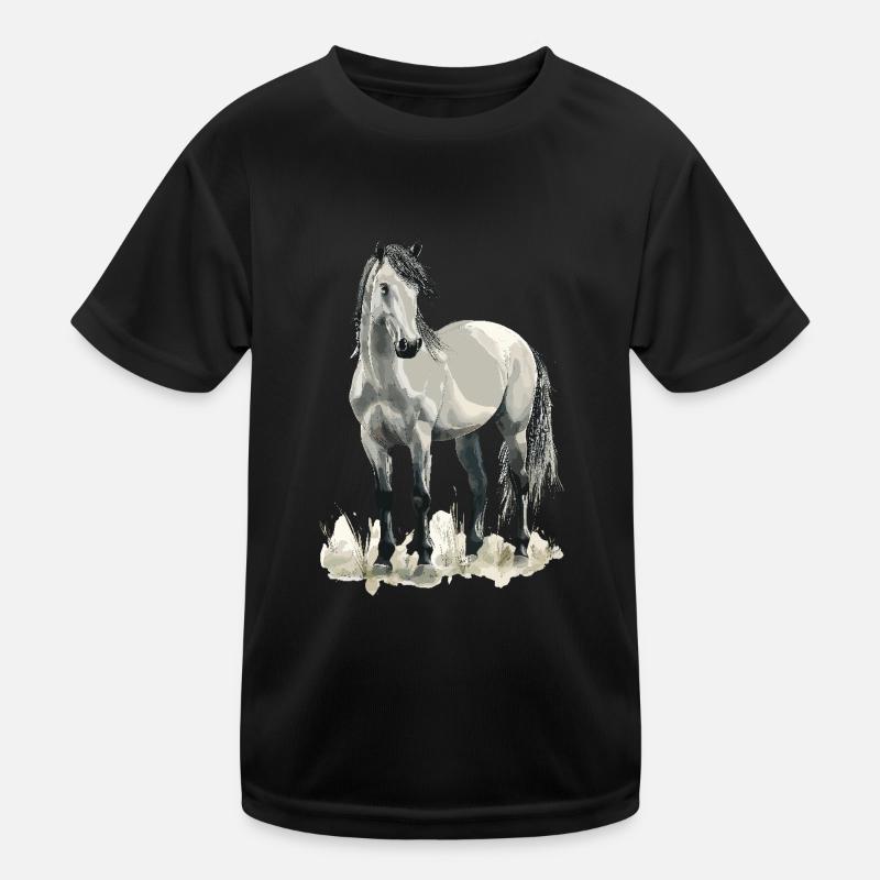 Cheval Chevaux Équitation Cavalier T-shirt sport Enfant