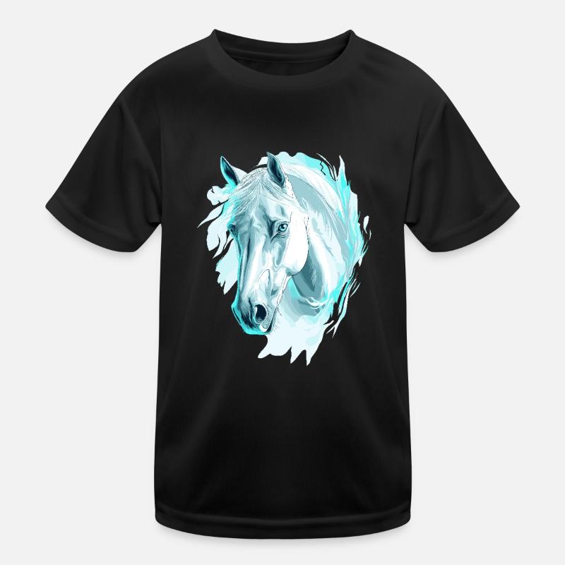 Cheval Chevaux Équitation Cavalier Cavalier Etalon T-shirt sport Enfant