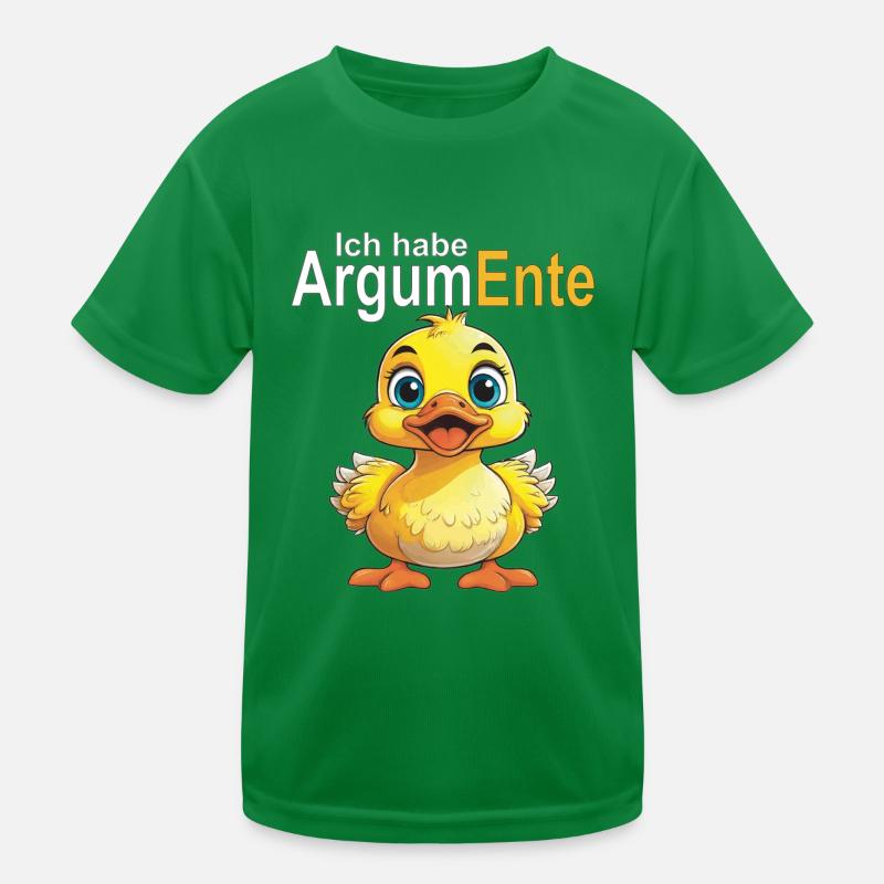 Ich habe ArgumEnte Kinder Funktions-T-Shirt