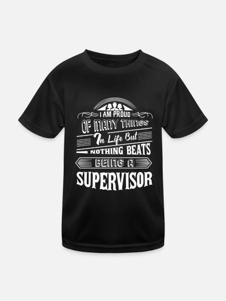 Supervisor Proud To Be Supervisor - Kids Functional T-Shirt - black - Front