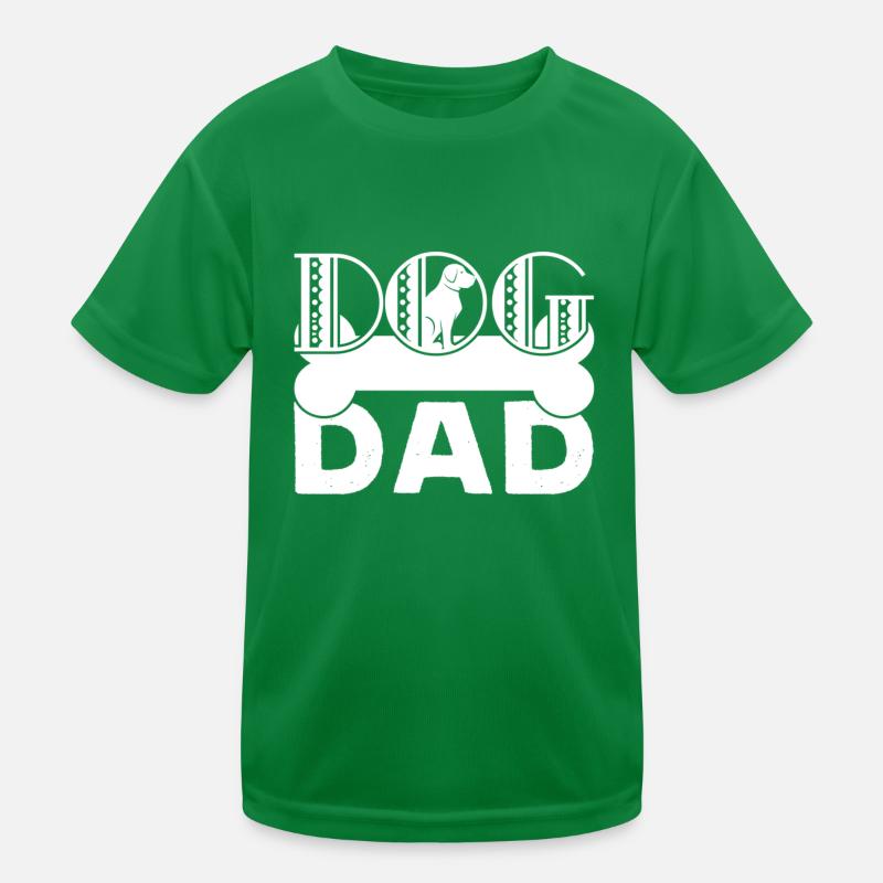 Father's Day Dog Dad Kids Functional T-Shirt