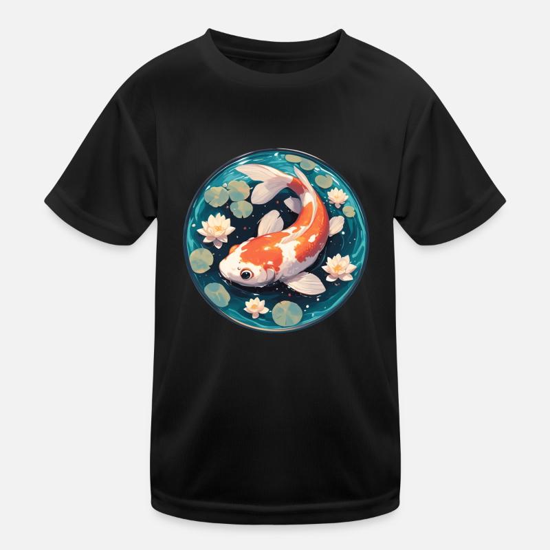 Kois Koi Karpfen Kinder Funktions-T-Shirt