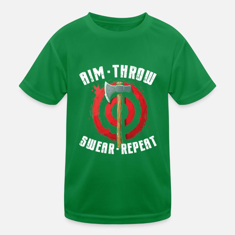 Axt Werfen Axt Werfer Axe Throwing Kinder Funktions-T-Shirt