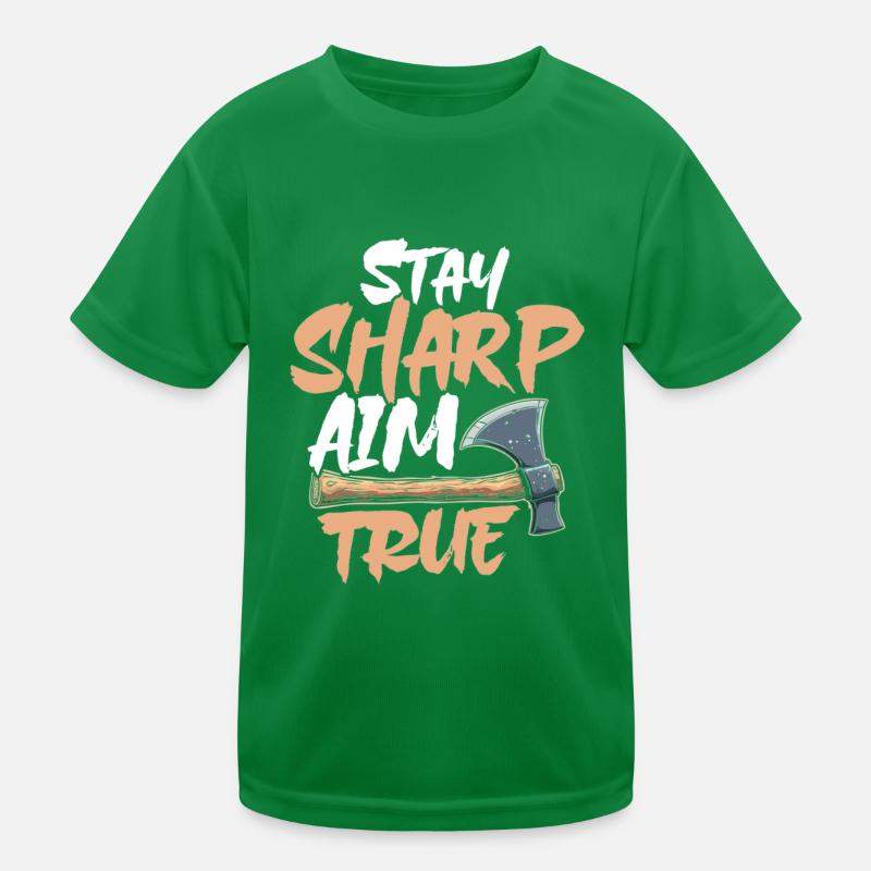 Axt Werfen Axt Werfer Axe Throwing Kinder Funktions-T-Shirt