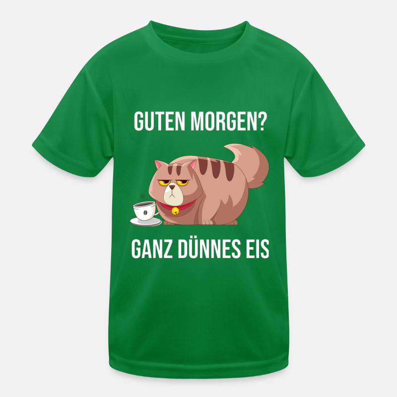 Schlechter Morgen ganz dünnes Eis Geschenkidee Kinder Funktions-T-Shirt