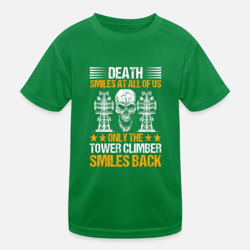 Industriekletterer Tower Climber Industrieklettern Kinder Funktions-T-Shirt